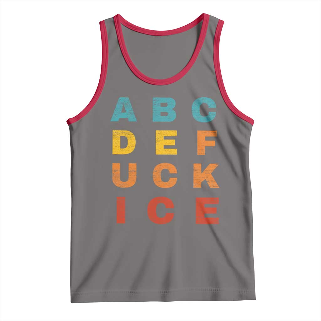 Fck Ice Tank Top Retro Protest Chinga La Migra Subtle FDT