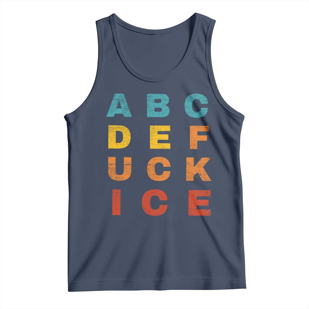 Fck Ice Tank Top Retro Protest Chinga La Migra Subtle FDT