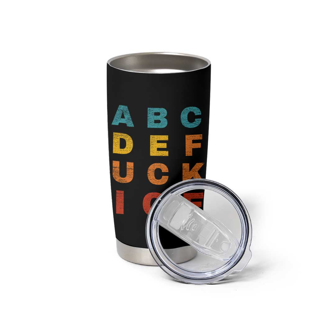 Fck Ice Tumbler Cup Retro Protest Chinga La Migra Subtle FDT