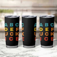 Fck Ice Tumbler Cup Retro Protest Chinga La Migra Subtle FDT