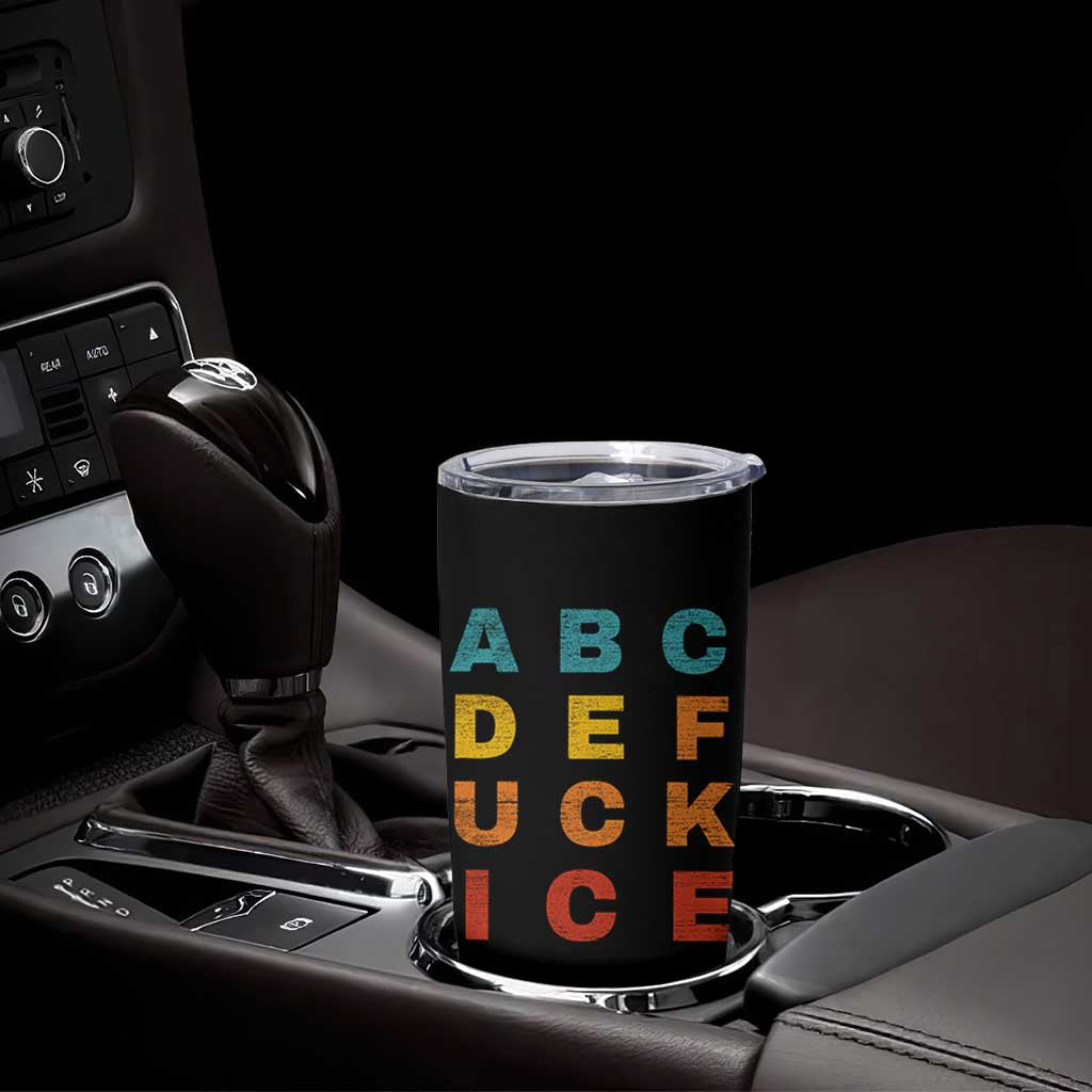 Fck Ice Tumbler Cup Retro Protest Chinga La Migra Subtle FDT