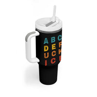 Fck Ice Tumbler With Handle Retro Protest Chinga La Migra Subtle FDT