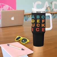 Fck Ice Tumbler With Handle Retro Protest Chinga La Migra Subtle FDT