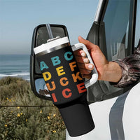 Fck Ice Tumbler With Handle Retro Protest Chinga La Migra Subtle FDT