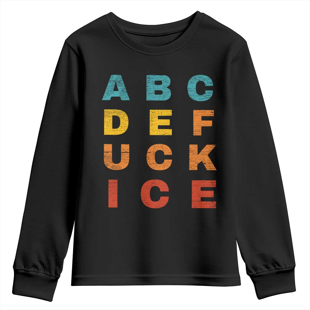 Fck Ice Youth Sweatshirt Retro Protest Chinga La Migra Subtle FDT