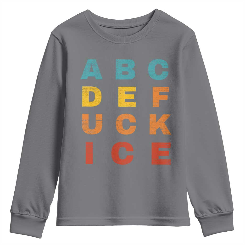 Fck Ice Youth Sweatshirt Retro Protest Chinga La Migra Subtle FDT