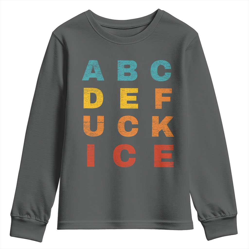 Fck Ice Youth Sweatshirt Retro Protest Chinga La Migra Subtle FDT