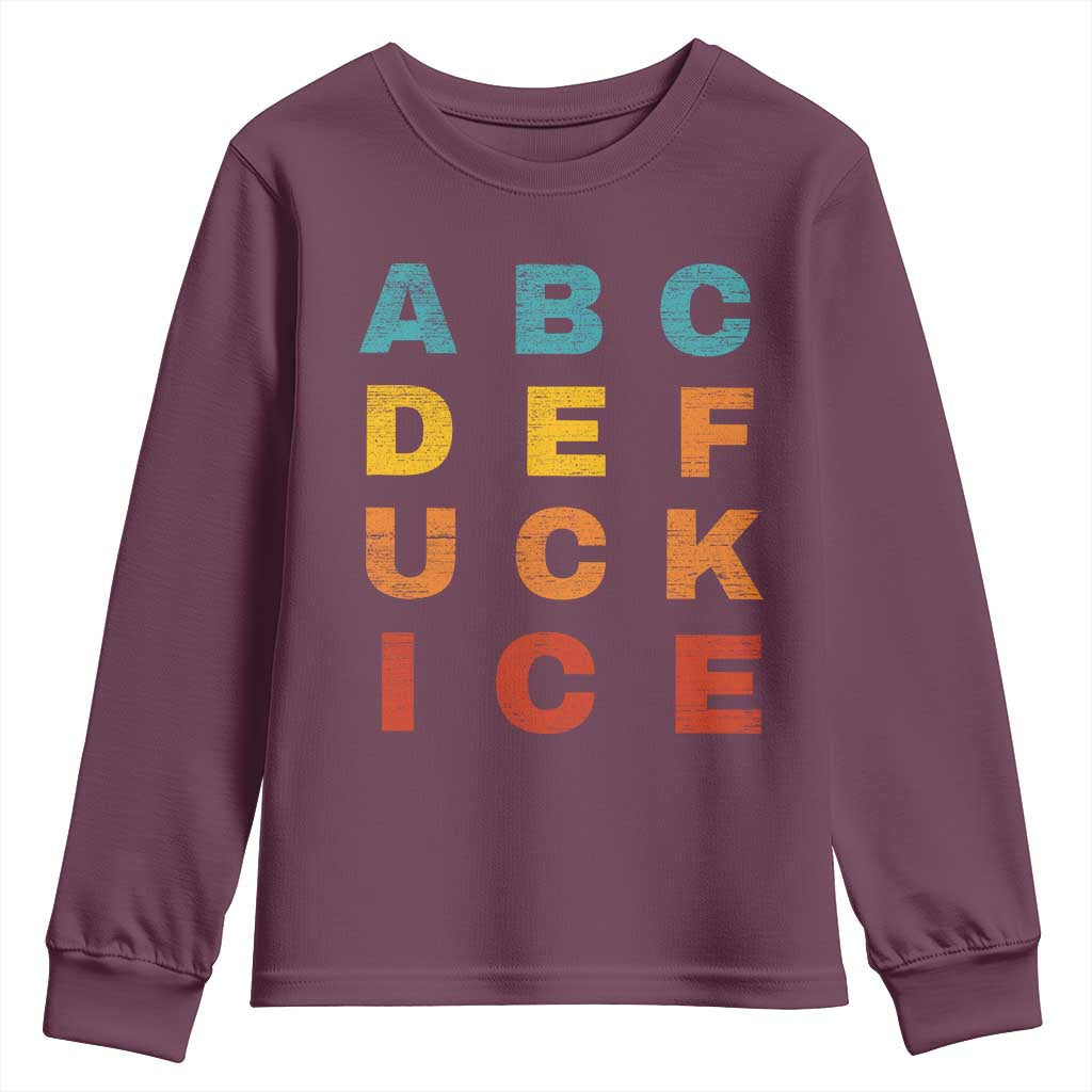 Fck Ice Youth Sweatshirt Retro Protest Chinga La Migra Subtle FDT