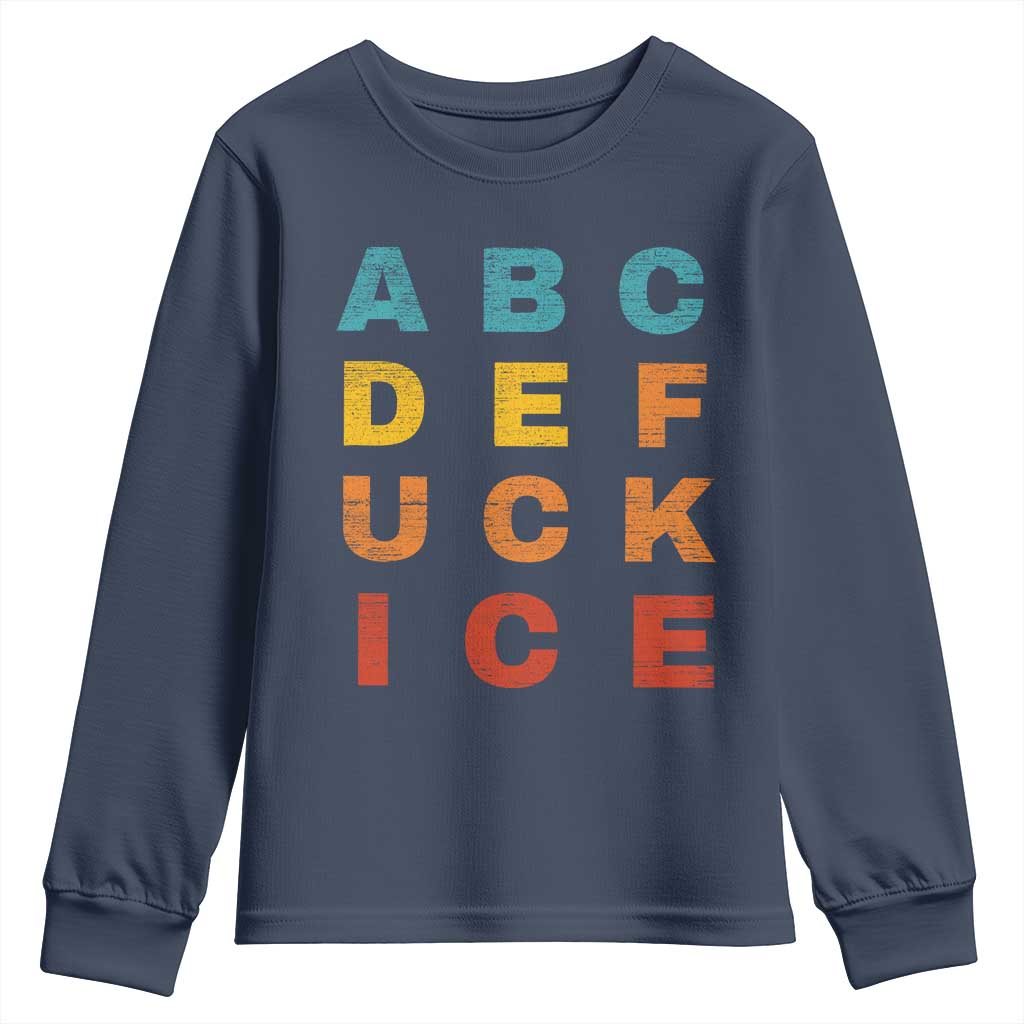Fck Ice Youth Sweatshirt Retro Protest Chinga La Migra Subtle FDT