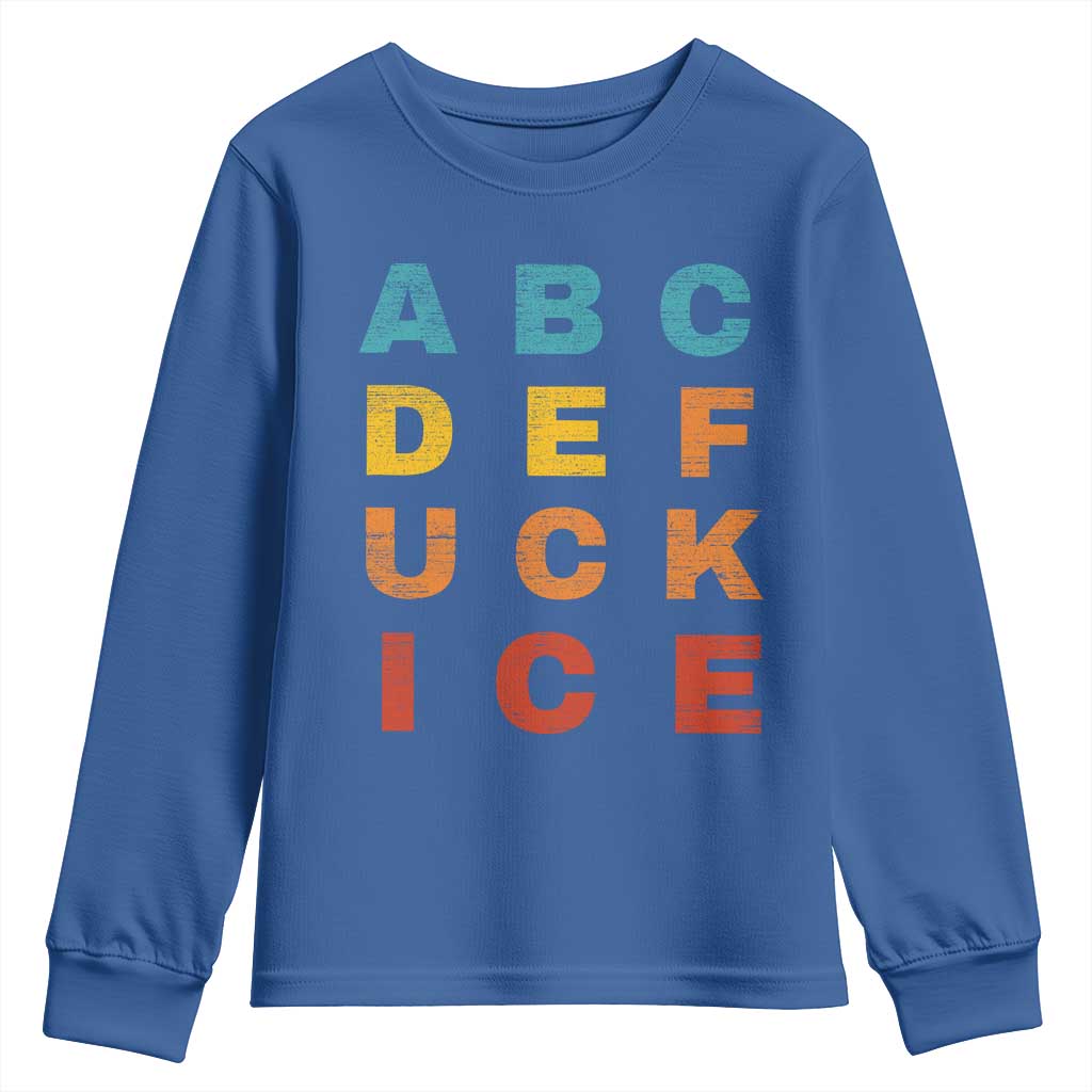 Fck Ice Youth Sweatshirt Retro Protest Chinga La Migra Subtle FDT