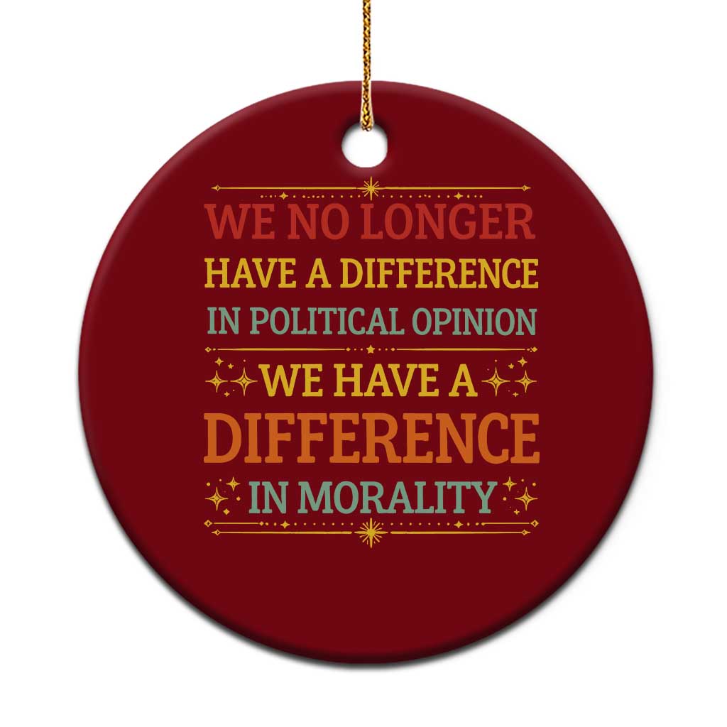 Difference In Morality Ceramic Ornament Political Differences Protest Rally