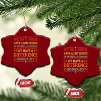 Difference In Morality Ceramic Ornament Political Differences Protest Rally
