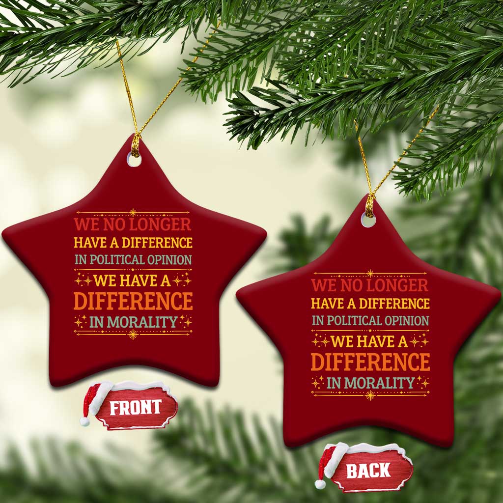 Difference In Morality Ceramic Ornament Political Differences Protest Rally