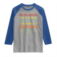 Difference In Morality Raglan Shirt Political Differences Protest Rally