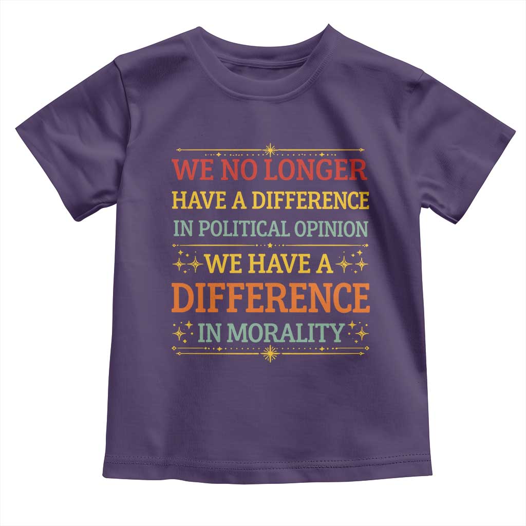 Difference In Morality Toddler T Shirt Political Differences Protest Rally
