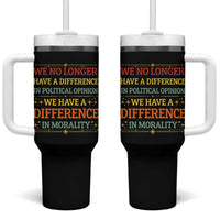 Difference In Morality Tumbler With Handle Political Differences Protest Rally
