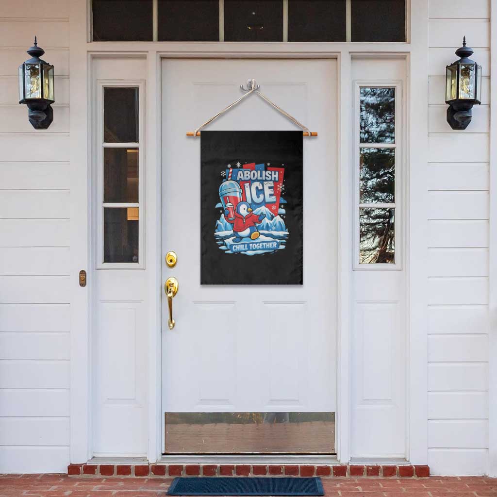 Abolish Ice Garden Flag Subtle FDT Penguin Slush Drink Funny Summer Chill Mode