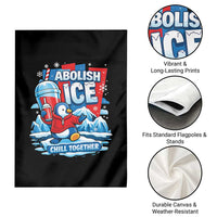 Abolish Ice Garden Flag Subtle FDT Penguin Slush Drink Funny Summer Chill Mode