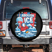 Abolish Ice Spare Tire Cover Subtle FDT Penguin Slush Drink Funny Summer Chill Mode