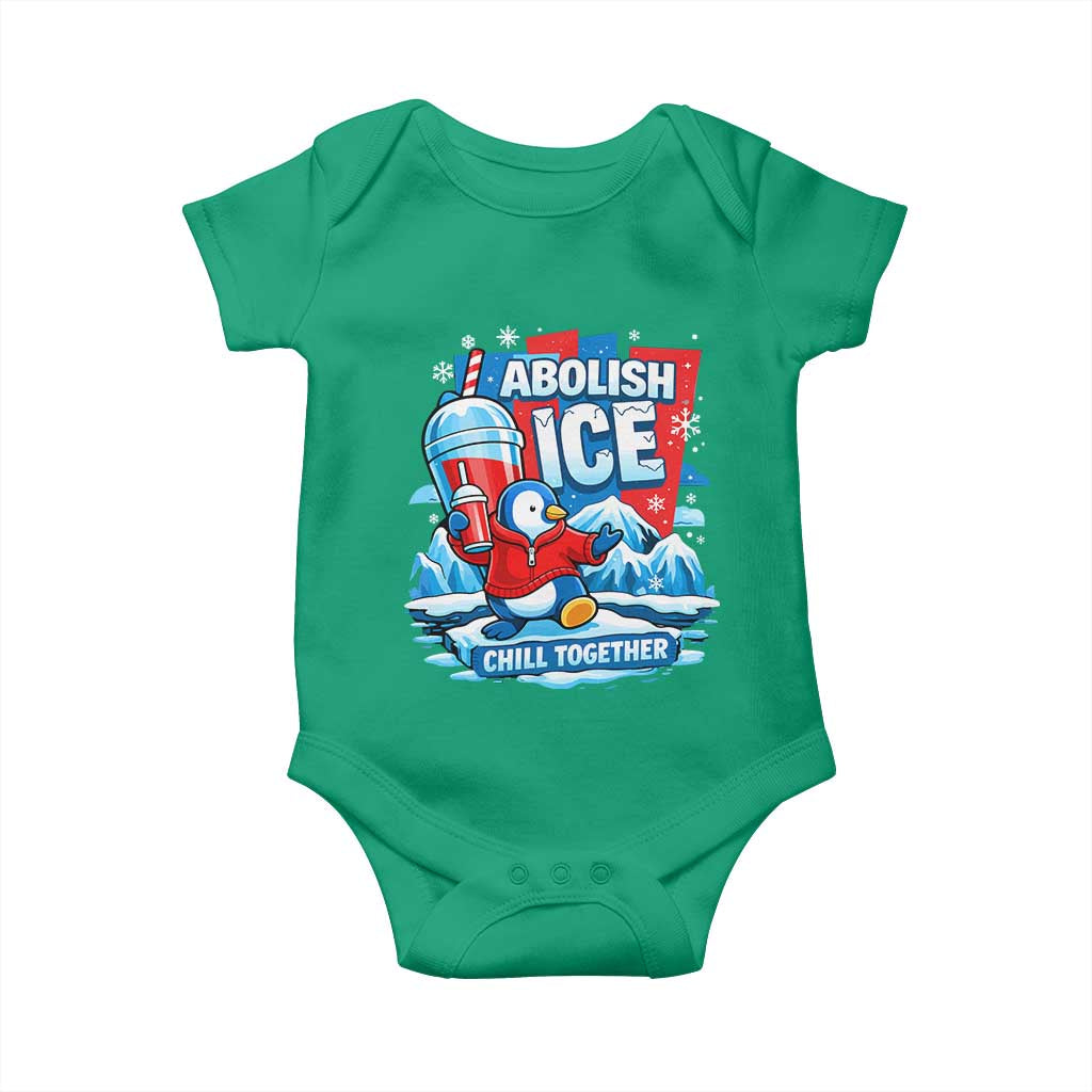 Abolish Ice Baby Onesie Subtle FDT Penguin Slush Drink Funny Summer Chill Mode