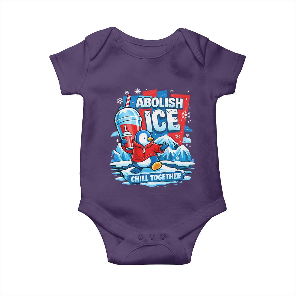 Abolish Ice Baby Onesie Subtle FDT Penguin Slush Drink Funny Summer Chill Mode