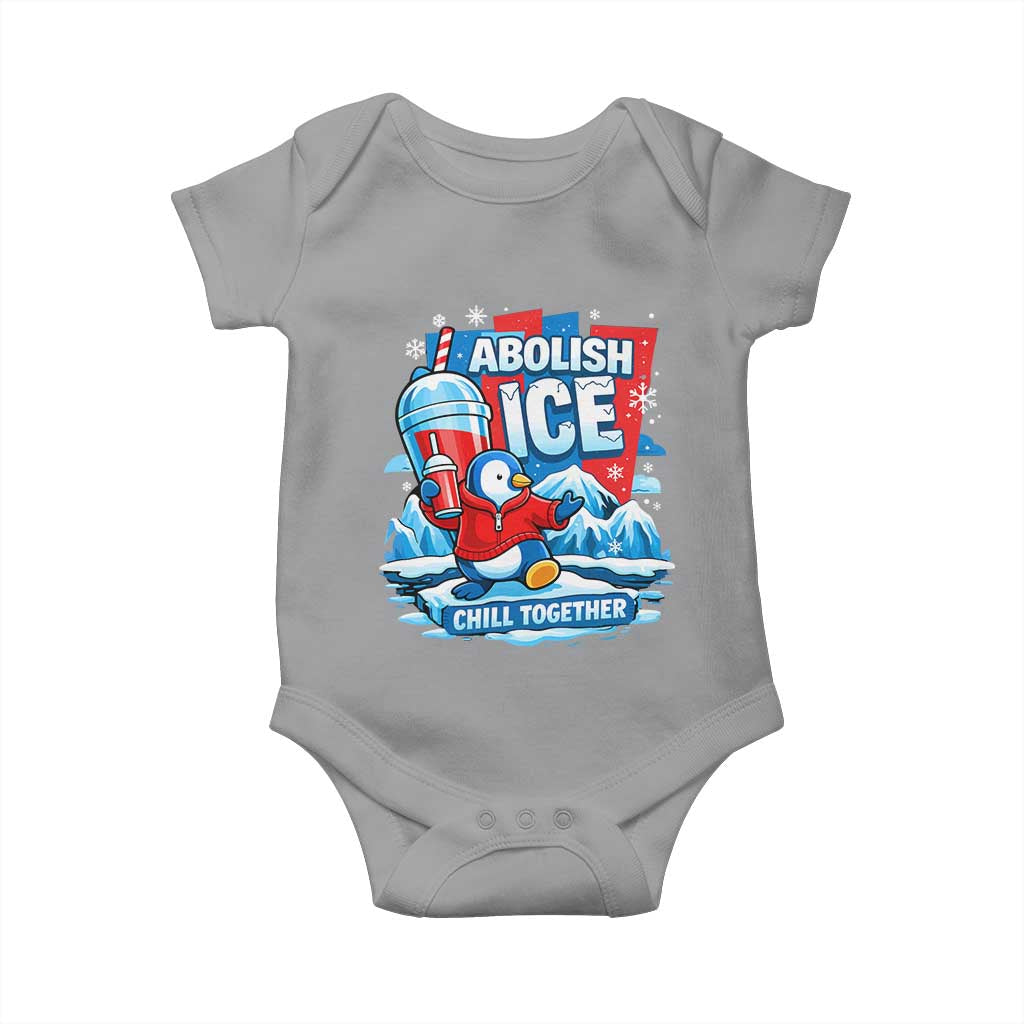 Abolish Ice Baby Onesie Subtle FDT Penguin Slush Drink Funny Summer Chill Mode