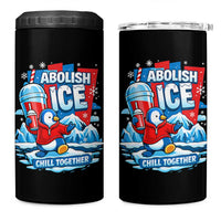 Abolish Ice 4 in 1 Can Cooler Tumbler Subtle FDT Penguin Slush Drink Funny Summer Chill Mode