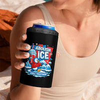 Abolish Ice 4 in 1 Can Cooler Tumbler Subtle FDT Penguin Slush Drink Funny Summer Chill Mode