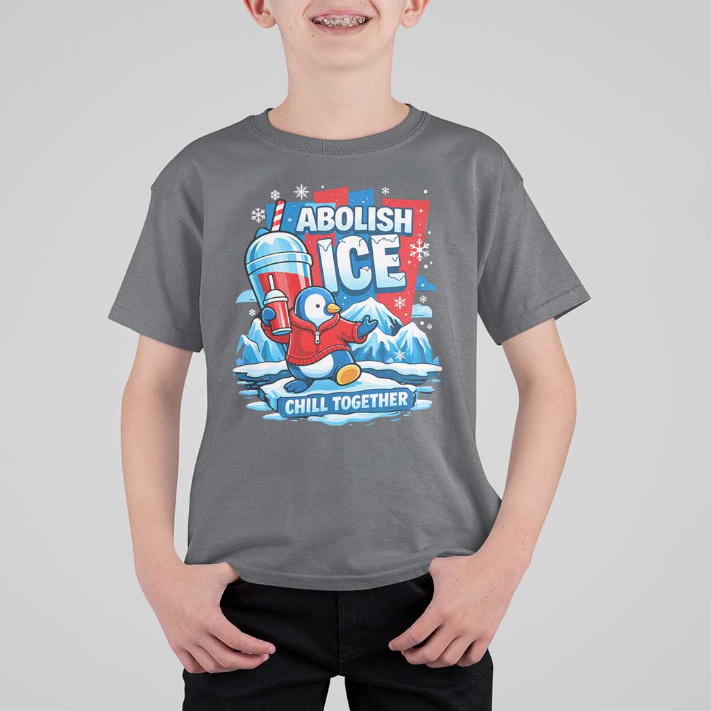 Abolish Ice T Shirt For Kid Subtle FDT Penguin Slush Drink Funny Summer Chill Mode