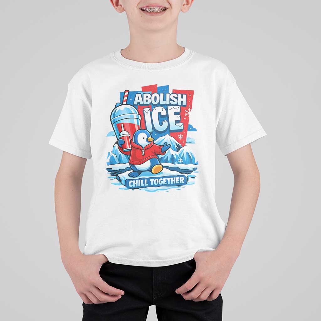 Abolish Ice T Shirt For Kid Subtle FDT Penguin Slush Drink Funny Summer Chill Mode