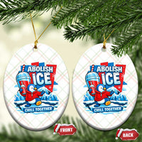 Abolish Ice Ceramic Ornament Subtle FDT Penguin Slush Drink Funny Summer Chill Mode