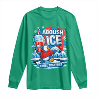 Abolish Ice Long Sleeve Shirt Subtle FDT Penguin Slush Drink Funny Summer Chill Mode