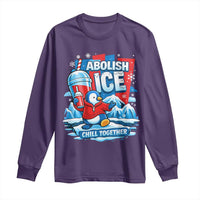 Abolish Ice Long Sleeve Shirt Subtle FDT Penguin Slush Drink Funny Summer Chill Mode