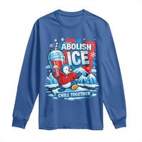 Abolish Ice Long Sleeve Shirt Subtle FDT Penguin Slush Drink Funny Summer Chill Mode