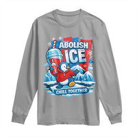 Abolish Ice Long Sleeve Shirt Subtle FDT Penguin Slush Drink Funny Summer Chill Mode