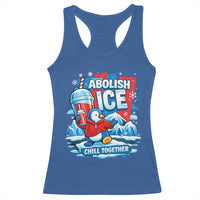 Abolish Ice Racerback Tank Top Subtle FDT Penguin Slush Drink Funny Summer Chill Mode