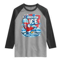 Abolish Ice Raglan Shirt Subtle FDT Penguin Slush Drink Funny Summer Chill Mode