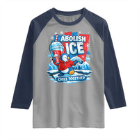 Abolish Ice Raglan Shirt Subtle FDT Penguin Slush Drink Funny Summer Chill Mode
