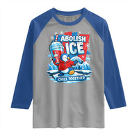 Abolish Ice Raglan Shirt Subtle FDT Penguin Slush Drink Funny Summer Chill Mode