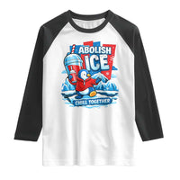 Abolish Ice Raglan Shirt Subtle FDT Penguin Slush Drink Funny Summer Chill Mode