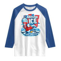 Abolish Ice Raglan Shirt Subtle FDT Penguin Slush Drink Funny Summer Chill Mode