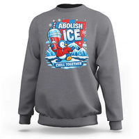 Abolish Ice Sweatshirt Subtle FDT Penguin Slush Drink Funny Summer Chill Mode