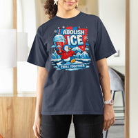 Abolish Ice T Shirt For Women Subtle FDT Penguin Slush Drink Funny Summer Chill Mode