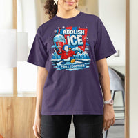 Abolish Ice T Shirt For Women Subtle FDT Penguin Slush Drink Funny Summer Chill Mode
