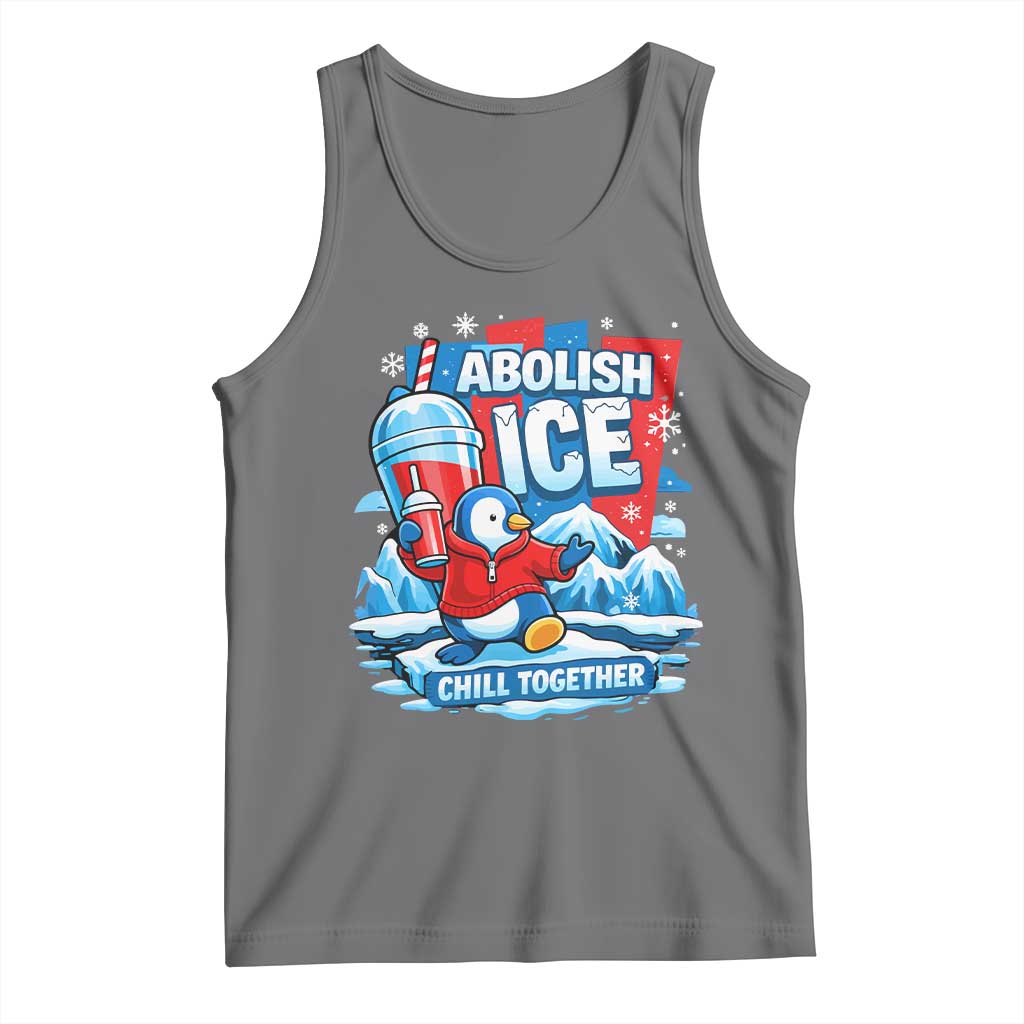 Abolish Ice Tank Top Subtle FDT Penguin Slush Drink Funny Summer Chill Mode
