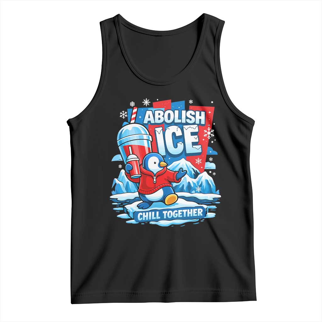 Abolish Ice Tank Top Subtle FDT Penguin Slush Drink Funny Summer Chill Mode