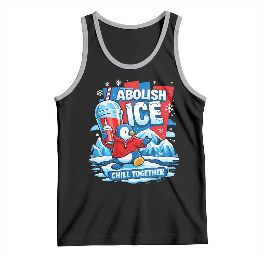 Abolish Ice Tank Top Subtle FDT Penguin Slush Drink Funny Summer Chill Mode