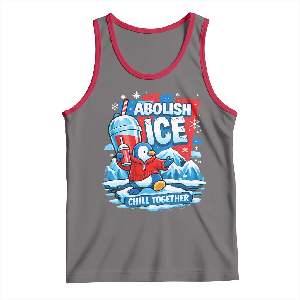 Abolish Ice Tank Top Subtle FDT Penguin Slush Drink Funny Summer Chill Mode