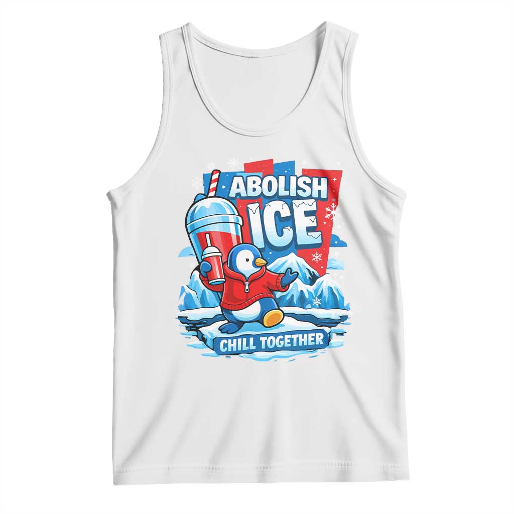 Abolish Ice Tank Top Subtle FDT Penguin Slush Drink Funny Summer Chill Mode