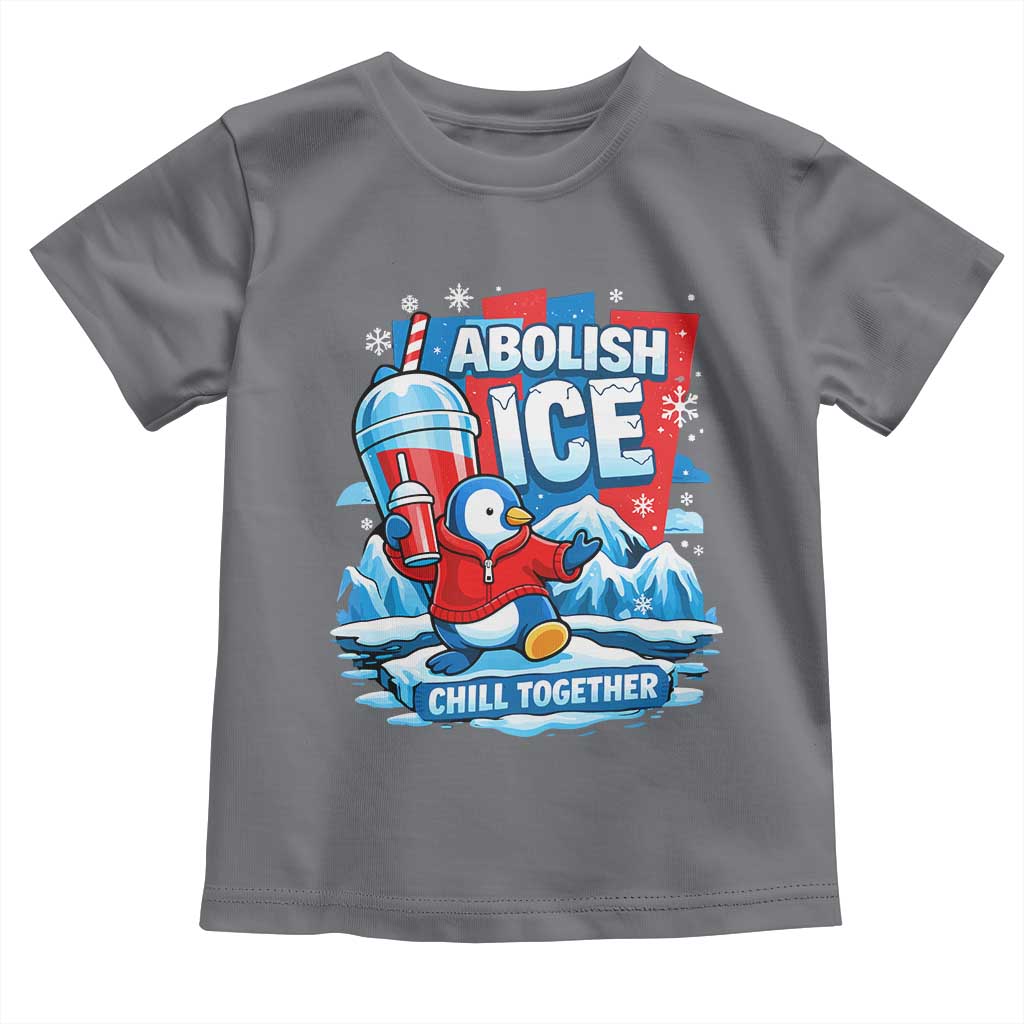 Abolish Ice Toddler T Shirt Subtle FDT Penguin Slush Drink Funny Summer Chill Mode